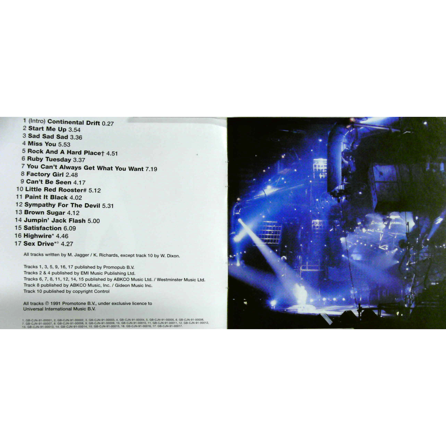 Inlay 5 Picture of CD - Rolling Stones - Flashpoint